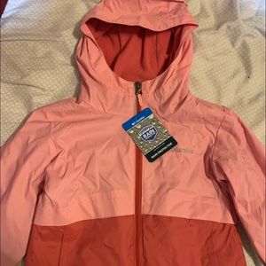 Pink Columbia windbreaker jacket